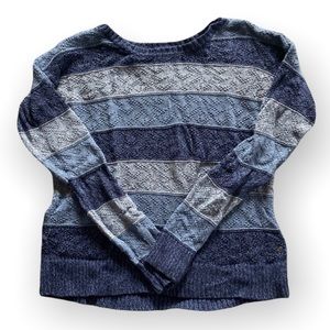American Eagle: Knit Cotton Sweater with Stripes
